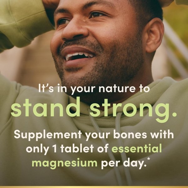 Nature's Bounty Magnesium Supplements - Magnesium 500 Mg Tablets for Bone & Muscle Health, 200 Count (Pack of 1) - Image 4