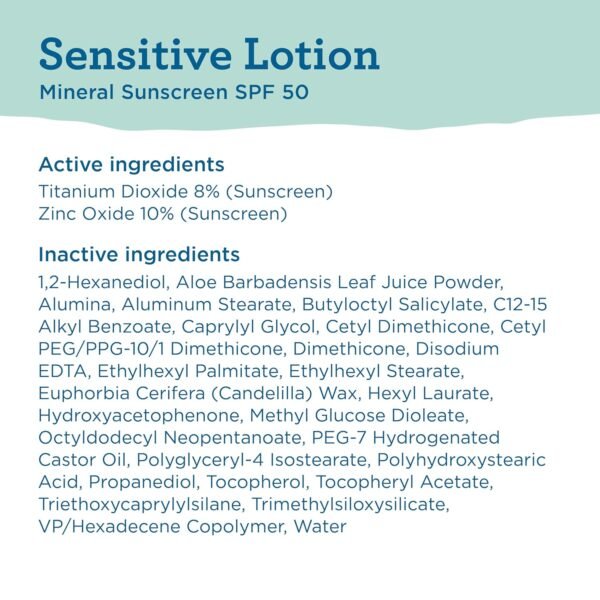 🌿 BLUE LIZARD Sensitive Mineral Sunscreen with Zinc Oxide 50+ Water Resistant UVAUVB Protection with Smart Cap Technology Fragrance Free, Sensitve, SPF 50 - - Tube, Unscented, 5 Fl Oz – Immunity, Bone & Wellness Support - Image 7