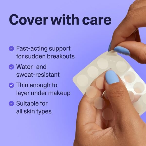 Curology Emergency Spot Pimple Patches for Face, Hydrocolloid Pimple Patches Fast-Acting, 80 Count - Image 3