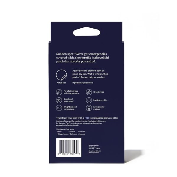 Curology Emergency Spot Pimple Patches for Face, Hydrocolloid Pimple Patches Fast-Acting, 80 Count - Image 7