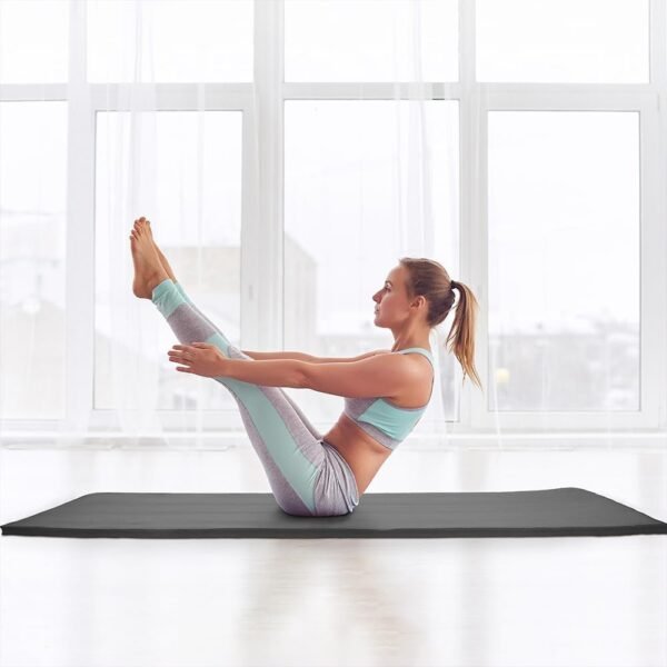 🌿 Yoga Mat, 1/2-Inch Extra Thick High Density Exercise Mat, Anti-Tear Exercise Yoga Mat with Carrying Strap, Suitable for Various Yoga Exercises – Immunity, Bone & Wellness Support - Image 6