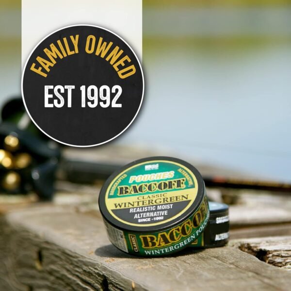 🌿 10 Cans, BaccOff Wintergreen Pouches, Strong Wintergreen and Salty, Rich Flavors, 16 Pouches Per Can – Immunity, Bone & Wellness Support - Image 5