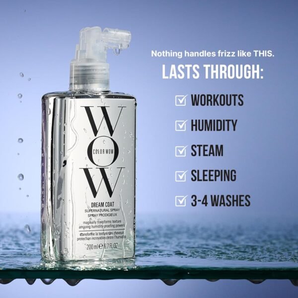 COLOR WOW Dream Coat Supernatural Spray – Keep Your Hair Frizz-Free and Shiny No Matter the Weather with Award-Winning Anti-Humidity Treatment - Image 7