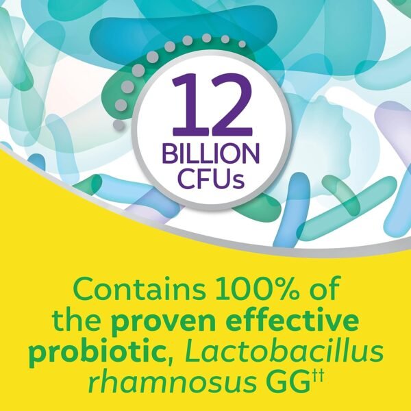 Culturelle Pro Strength Daily Probiotics For Digestive Health (2 Month Supply) with Prebiotics for Women & Men, Supports Occasional Diarrhea, Gas & Bloating, Gluten & Soy Free, 60 Count - Image 4