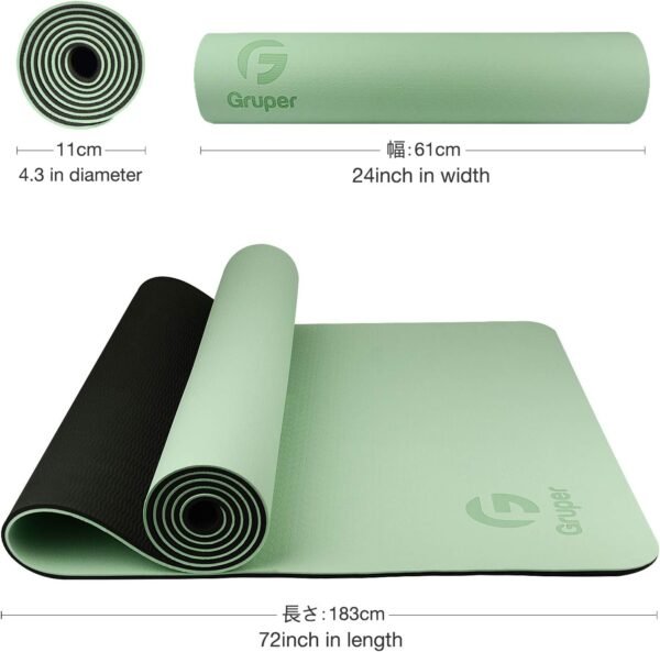 Yoga Mat Non Slip, Eco Friendly Fitness Exercise Mat with Carrying Strap,Pro Yoga Mats for Women,Workout Mats for Home, Pilates and Floor Exercises - Image 5
