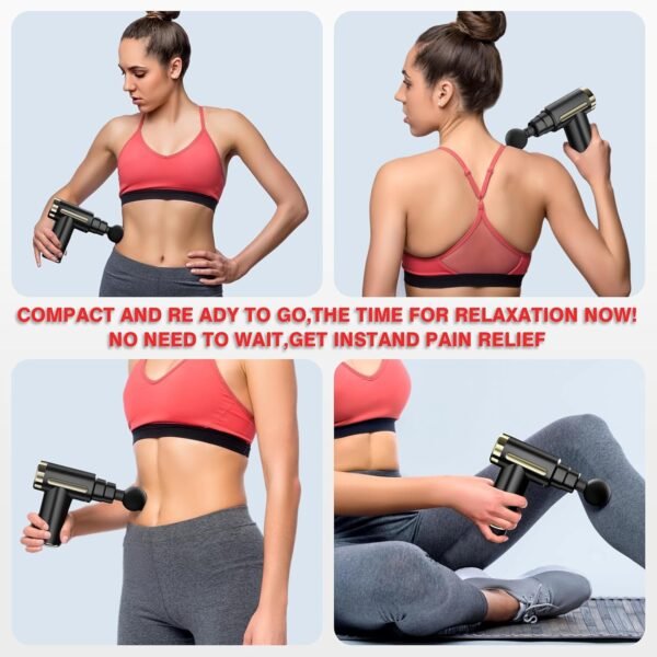 Massage Gun Deep Tissue, Back Massage for Athletes for Pain Relief, Percussion Massager Device with Silent Brushless Motor, Relax Gift for Mothers Day and Fathers Gifts（M891） - Image 4