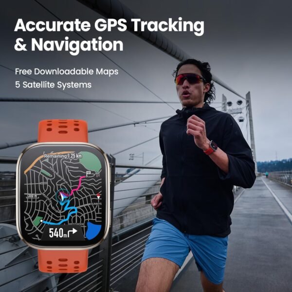 Amazfit Bip 6 Smart Watch 46mm, 14 Day Battery, 1.97" AMOLED Display, GPS & Free Maps, AI, Bluetooth Call & Text, Health, Fitness & Sleep Tracker, 140+ Workout Modes, 5 ATM Water-Resistance, Black - Image 4