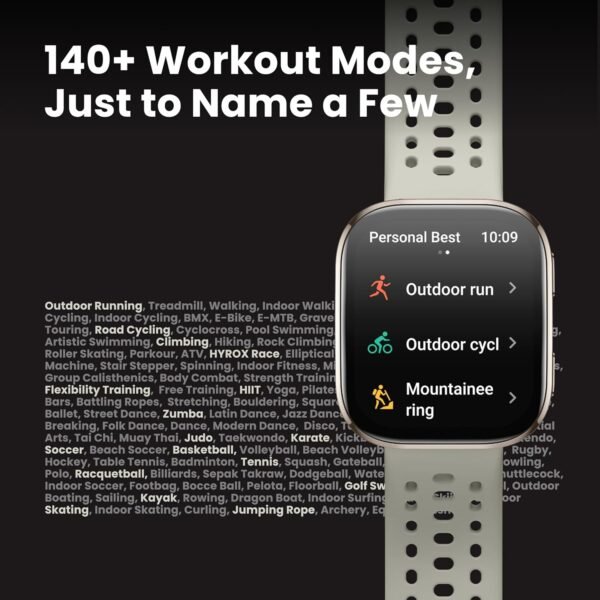 Amazfit Bip 6 Smart Watch 46mm, 14 Day Battery, 1.97" AMOLED Display, GPS & Free Maps, AI, Bluetooth Call & Text, Health, Fitness & Sleep Tracker, 140+ Workout Modes, 5 ATM Water-Resistance, Black - Image 7