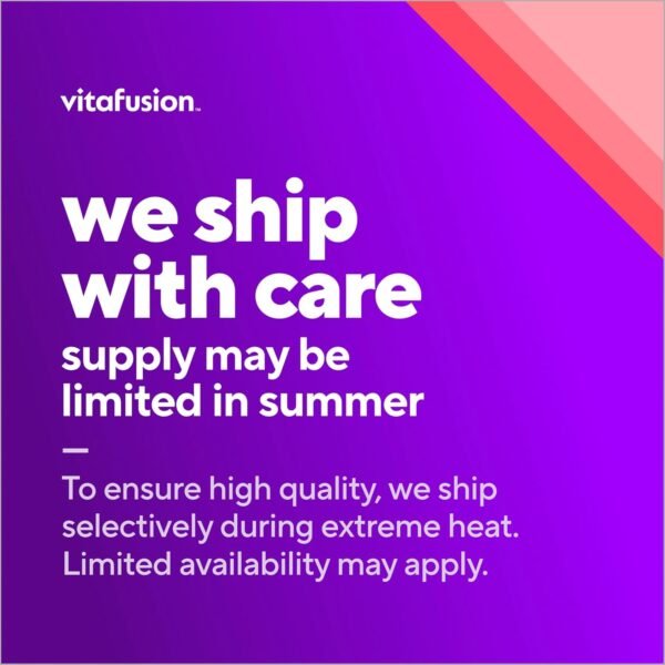 vitafusion Vitamin D3 Gummies, Bone and Immune Support, Peach, Blackberry, Strawberry Flavored, 50 mcg D3 Gummy Vitamin Supplement, 75 Day Supply, 150 Count - Image 5