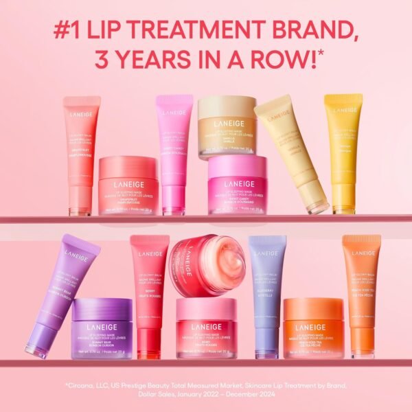 LANEIGE Lip Sleeping Mask: Nourish, Hydrate, Vitamin C, Murumuru & Shea Butter, Antioxidants, Flaky, Dry Lips - Image 8