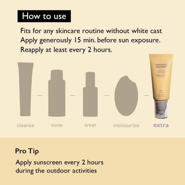 Haruharu Wonder Black Rice Moisture Airyfit Daily Sunscreen 1.69fl.oz - Velvet Finish, No White Cast, Hydrating, Moisturizing, Korean Skin Care, Vegan, Clean Beauty - Image 7
