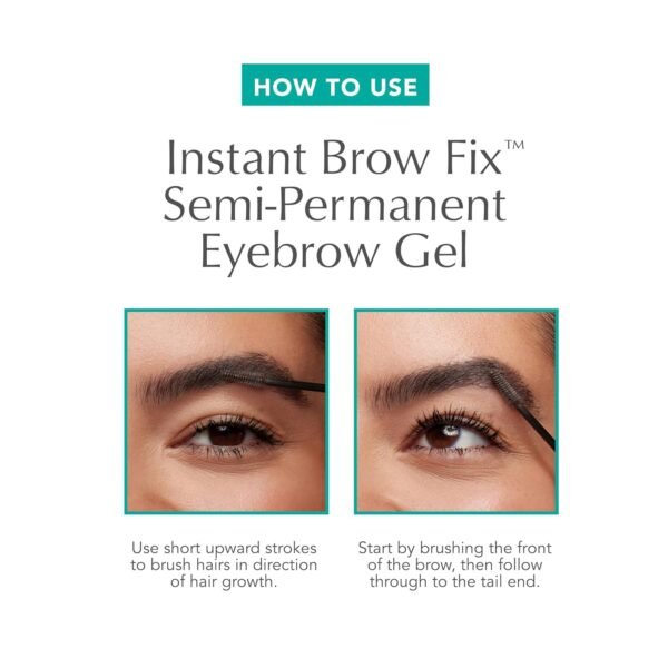 Thrive Causemetics Instant Brow Fix Semi-Permanent Eyebrow Gel, Waterproof Tinted Eye Brow Gel with Vitamin B5, Smudge-Proof, Vegan & Cruelty Free, Nan (Charcoal) - Image 5