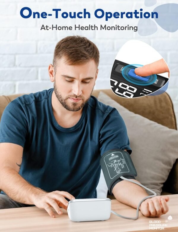 🌿 Blood Pressure Monitors for Home Use Upper Arm, Accurate Cuff 8.7”-15.7” Monitor with Large Backlight Display 2 Users 240 Sets Memory & HR Detection, Digital BP Machine with Carrying Case – Immunity, Bone & Wellness Support - Image 2