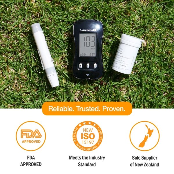 CareSens N Blood Glucose Monitor Kit – Complete Diabetes Testing Solution with 100 Test Strips & 100 Lancets - Image 2