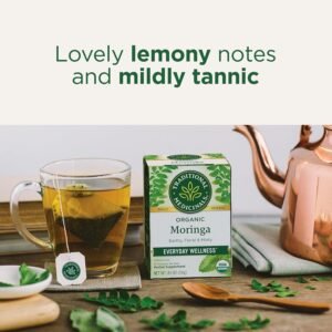 Traditional Medicinals Tea, Organic Moringa, Everyday Wellness, with Spearmint & Sage, 16 Tea Bags - Image 4