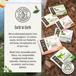 Numi Organic Rooibos Chai Tea, 18 Caffeine Free Herbal Bags, Microplastic Free, Rich Flavor with Cinnamon, Allspice & Ginger - Image 4