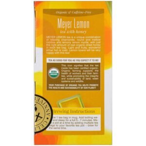 Davidson's Organics, Meyer Lemon, 25-count Tea Bags, Pack of 6 - Image 4