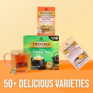 Twinings Pure Rooibos Red Herbal Tea Individually Wrapped Bags, 20 Count (Pack of 6), Sweet with Uplifting Aroma, Naturally Caffeine-Free, Enjoy Hot or Iced, 120 Teabags - Image 7