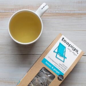 teapigs Lemon & Ginger Herbal Tea Bags Made With Whole Leaves (1 Pack of 15 Tea bags) (520) - Image 3