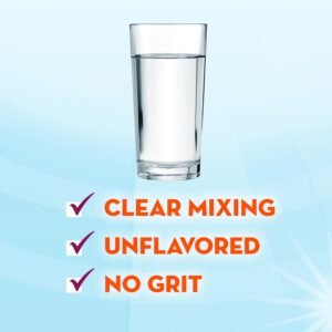 Metamucil Fiber Supplement, Unflavored Clear Mixing Powder, No Grit, No Sugar Added, Plant Based Prebiotic Fiber Supplement Blend for Daily Digestive Health, 75 teaspoons - Image 3