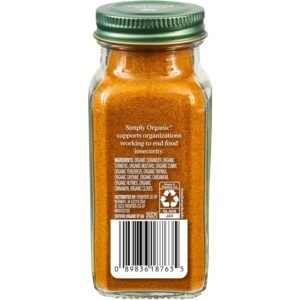 Simply Organic Certified Organic Curry Powder, 3-Ounce 3-Pack, Aromatic Blend 11 Indian Cooking Spice for Meat, Seafood, Tofu - Image 3
