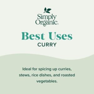 Simply Organic Certified Organic Curry Powder, 3-Ounce 3-Pack, Aromatic Blend 11 Indian Cooking Spice for Meat, Seafood, Tofu - Image 5