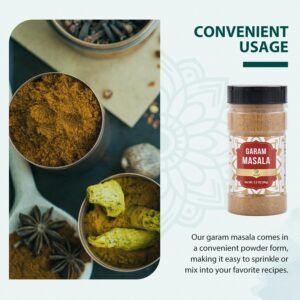 Soeos Garam Masala, 3.2 oz (90g), Garam Masala Spice Powder, All Natural, Vegan, No Colors, Kosher, Indian 8-Spice Blend, Masala Seasoning - Image 9