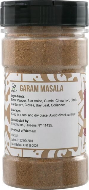 Soeos Garam Masala, 3.2 oz (90g), Garam Masala Spice Powder, All Natural, Vegan, No Colors, Kosher, Indian 8-Spice Blend, Masala Seasoning - Image 10