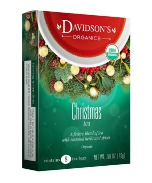 Davidson's Organics, Christmas Tea, 8-count Tea Bags, Pack of 12 - Image 2