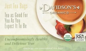 Davidson's Organics, Decaffeinated English Breakfast, 100-count Unwrapped Tea Bags - Image 2