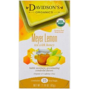 Davidson's Organics, Meyer Lemon, 25-count Tea Bags, Pack of 6 - Image 2