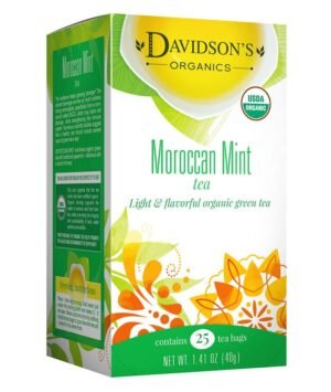 Davidson's Organics, Moroccan Mint Green, 25-count Tea Bags, Pack of 6 - Image 2