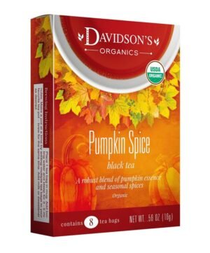 Davidson's Organics, Pumpkin Spice, 8-count Tea Bags, Pack of 12 - Image 2