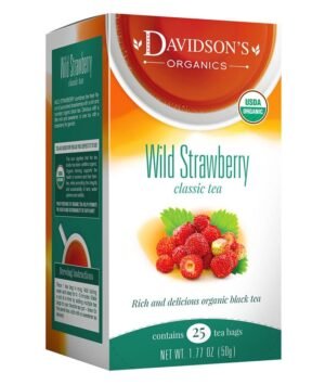 Davidson's Organics, Wild Strawberry, 25-count Tea Bags, Pack of 6 - Image 2
