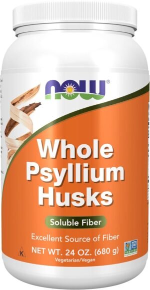 NOW Foods Supplements, Whole Psyllium Husks, Non-GMO Project Verified, Soluble Fiber, 24-Ounce - Image 2