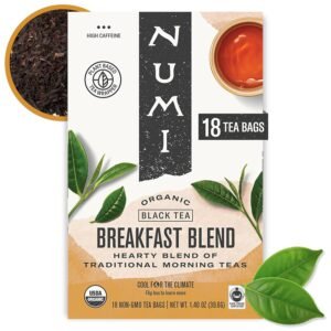 Numi Organic Tea Breakfast Blend, 18 Count Box of Tea Bags, Black Tea (Packaging May Vary) - Image 2