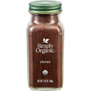 Simply Organic Ground Cloves 2.82 Ounce Jar, Pure Organic Ground Cloves, Kosher, Pungent Warm Aroma, Bittersweet & Spicy - Image 2