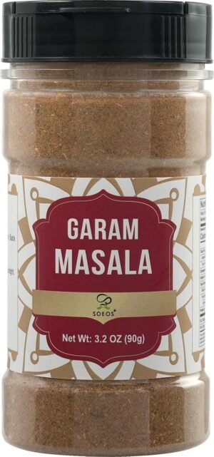 Soeos Garam Masala, 3.2 oz (90g), Garam Masala Spice Powder, All Natural, Vegan, No Colors, Kosher, Indian 8-Spice Blend, Masala Seasoning - Image 2