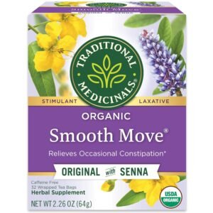 Traditional Medicinals Tea, Organic Smooth Move, Relieves Occasional Constipation, Senna, 32 Tea Bags - Image 2